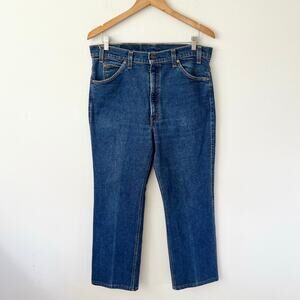 Vintage 80s Levi's 517 Jeans Blue Denim Bootcut Midwash Straight // Size 36 x 30